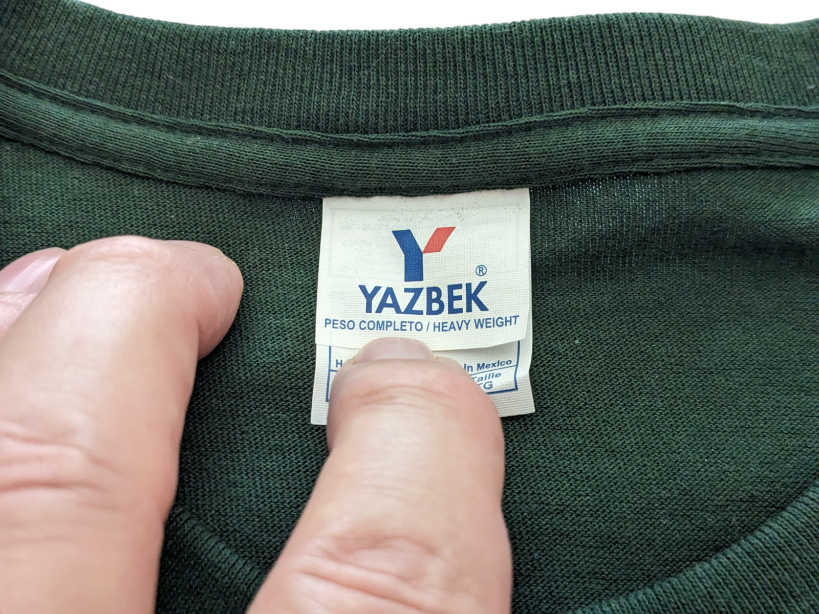 Vintage Yazbek XL Green T-Shirt "Shut Up And Fish Mazatlam-Crew Collar-Free Ship gallery