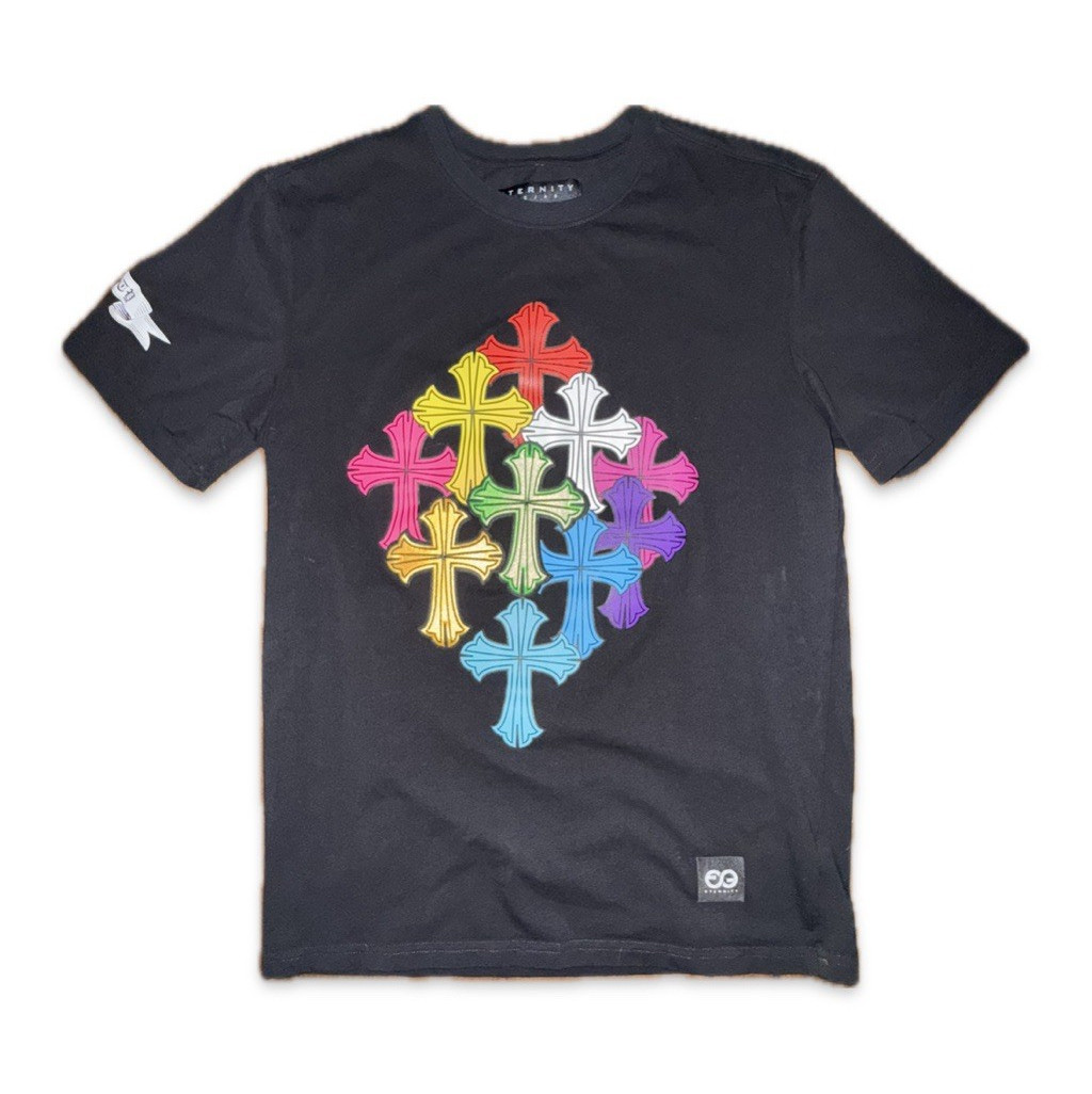 Eternity BC/AD Men’s Black Graphic Logo Crew Neck Short Sleeve T-Shirt Size S gallery