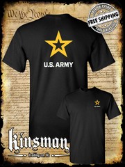 Army Star Logo 2-Sided T-Shirt – United States of America Military Licensed
