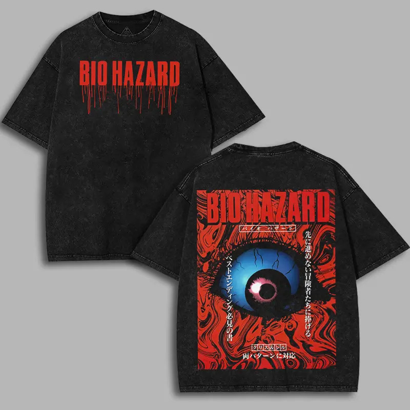 Resident Evil 7: Biohazard T-Shirt Double Printed Graphic Tee Streetwear T-Shirt
