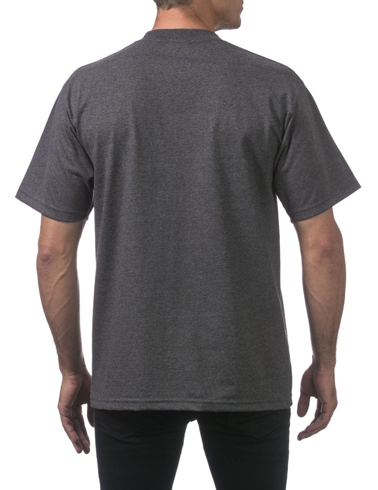 Men's Heavyweight Cotton Crewneck T-Shirt Pro Club 3 Pack Tee Bulk Solid Blank gallery
