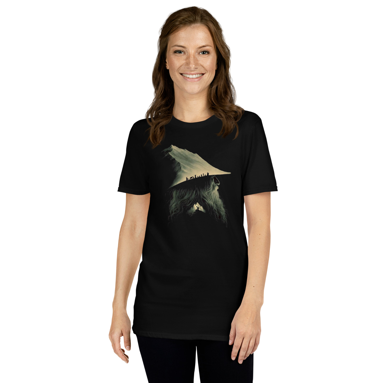 SMOKING GANDALF, HOBBIT, LORD OF THE RINGS, N0-LOGO, PRINTED T-SHIRT gallery