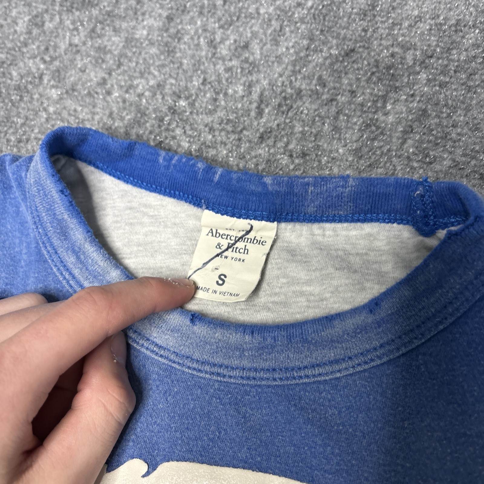 Vintage Abercrombie & Fitch Double Face Reversible Tee A & F Braves Native Small gallery