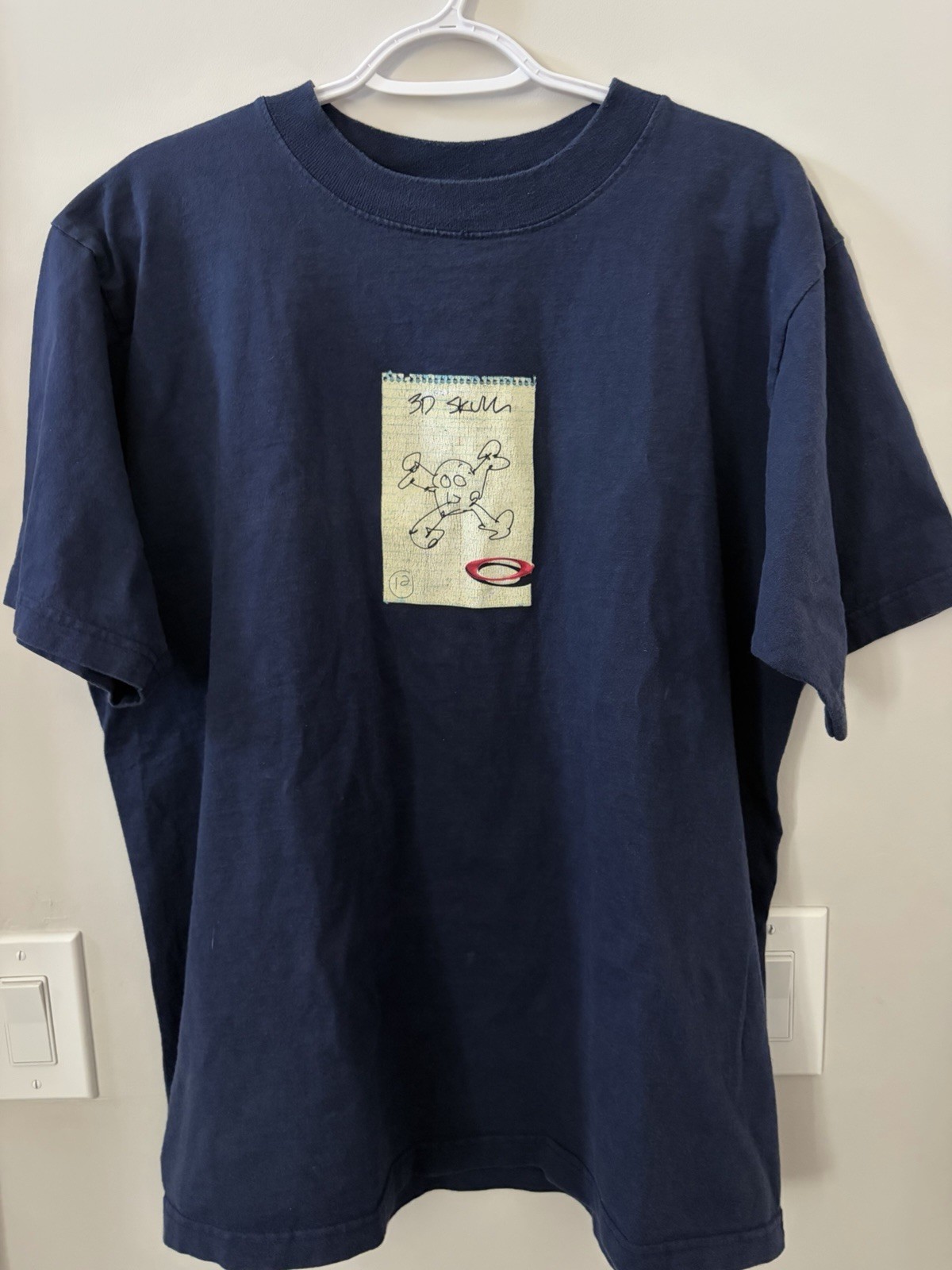 Oakley Men's Blue Graphic Print Logo Crew Neck Short Sleeve T-Shirt Size L gallery