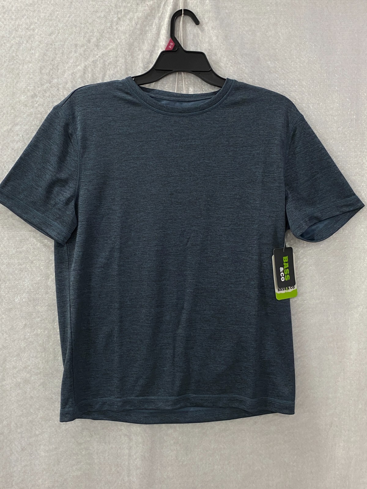 Bass & Co Men’s Hiker Tech Tee Blue M Moisture Wicking UPF 50+ Short Sleeve NWT gallery