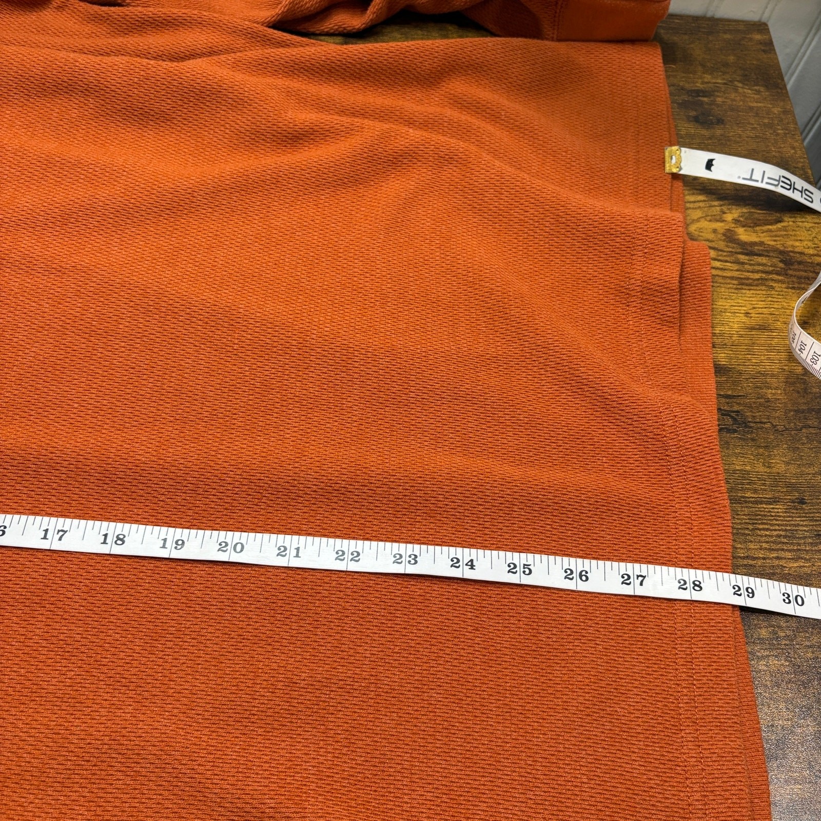 St Johns Bay Mens Size XL Thermal Henley Y2K Shirt Orange Gorpcore Fall Winter gallery