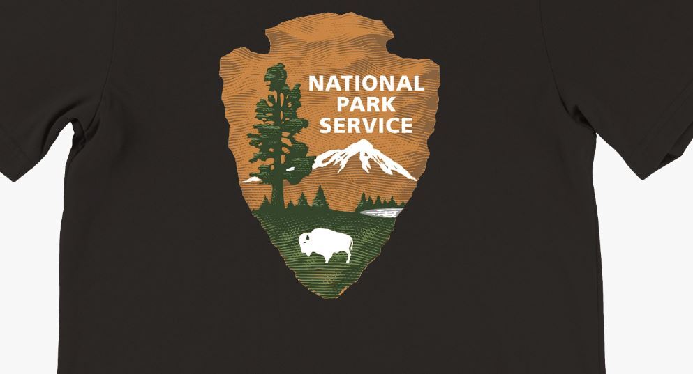 NPS National Park Service Arrowhead Shirt Yosemite Zion Yellowstone Tshirt