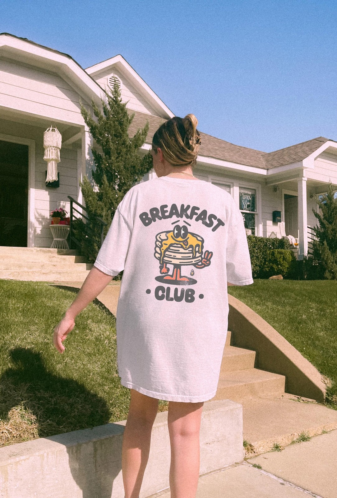 Comfort Colors Breakfast Club Aesthetic Bohemian Retro Vintage Oversized 1 Side gallery