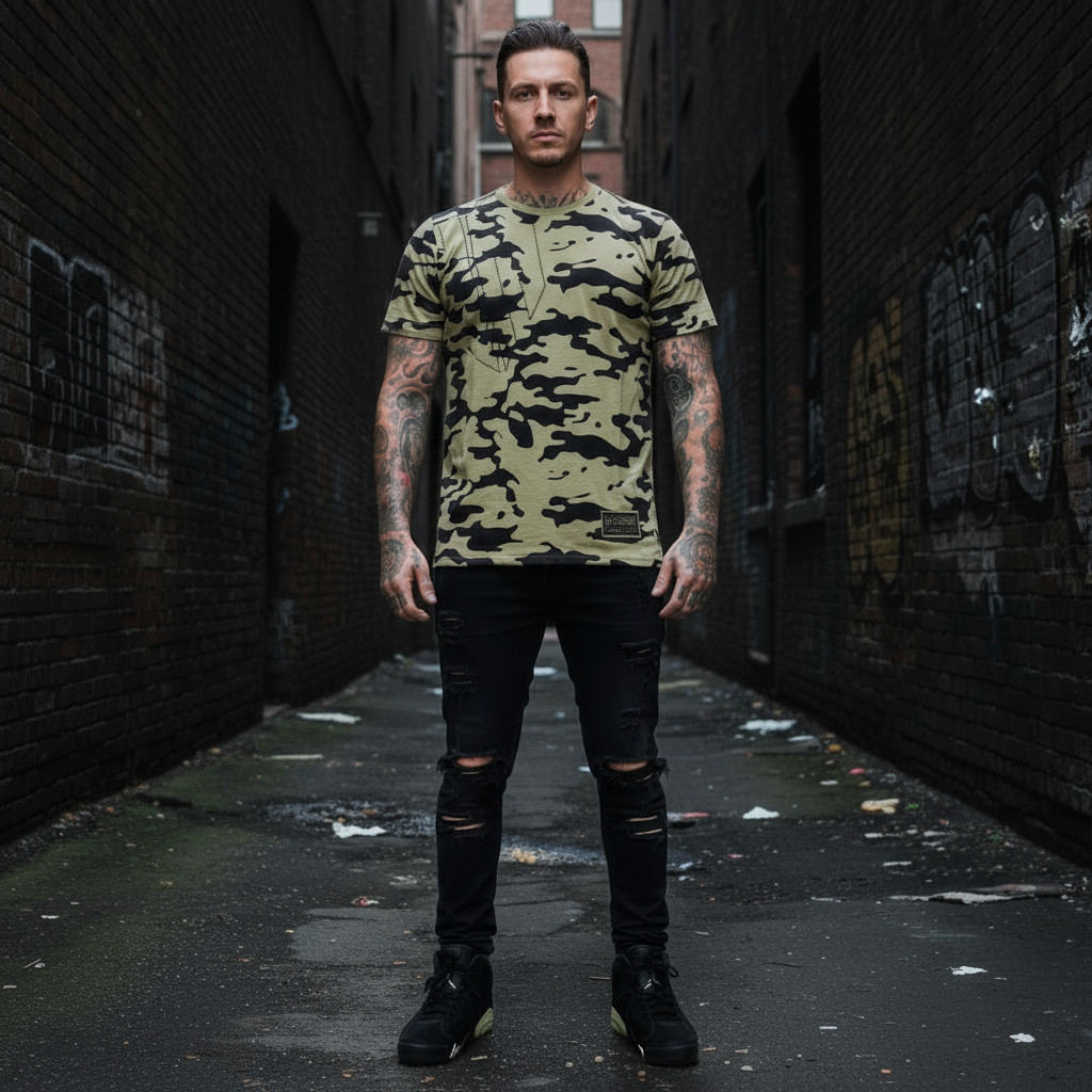 *HEADRUSH* (Green-Camo) ~Chosen Few~ (Embroidered) T-Shirts gallery