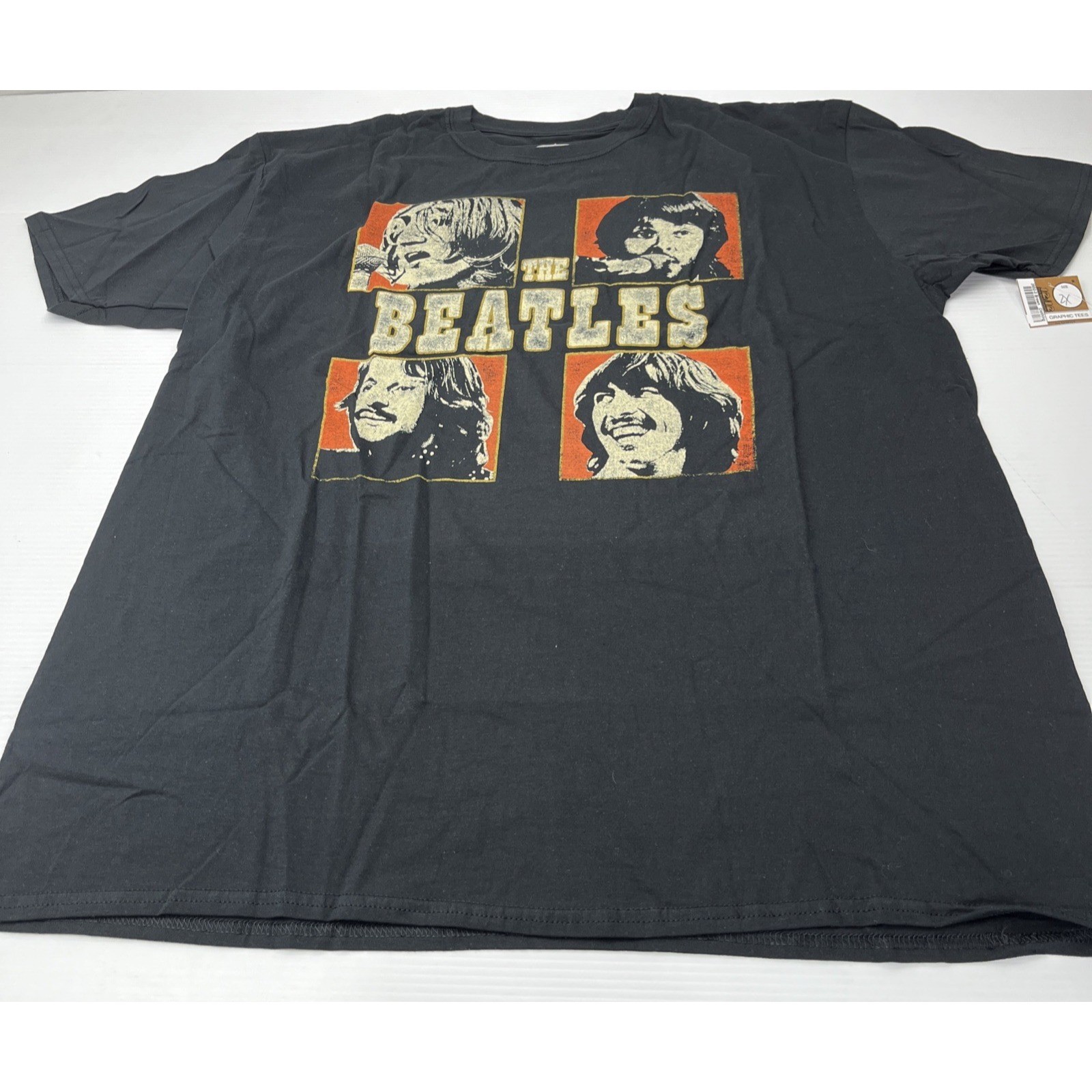 The Beatles Mens 2XL Black Graphic T-Shirt Apple Corps 2020 Band Tee Cotton gallery