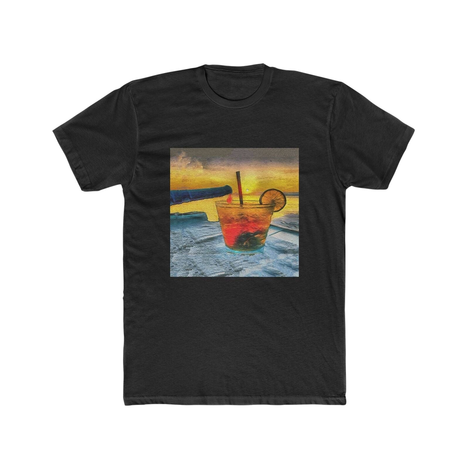 Happy Hour on Sifnos (Greece)- -- Men's Fitted Cotton Crew Tee gallery