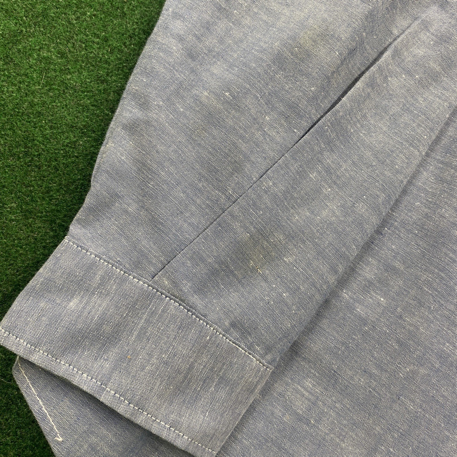 Vintage 60S King Kole Chambray Shirt Mens L Blue Denim Selvedge Cotton Work USA gallery