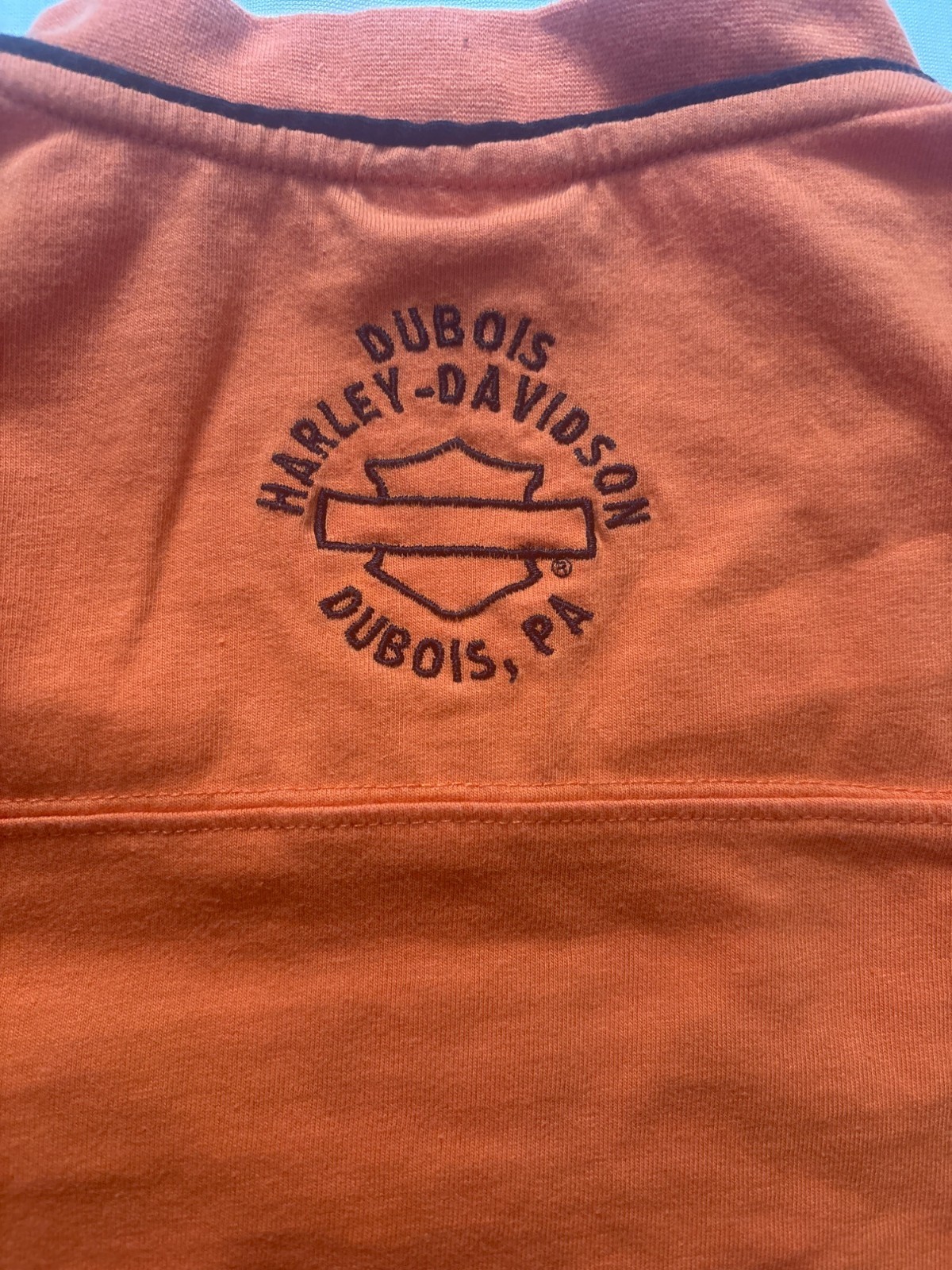 VTG Harley-Davidson Mens Orange V-Neck T-Shirt XXL DuBois, PA Harley-Davidson gallery