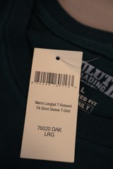 NEW Duluth Trading Co Longtail T Relaxed Short Sleeve T Shirt Green Crewneck L