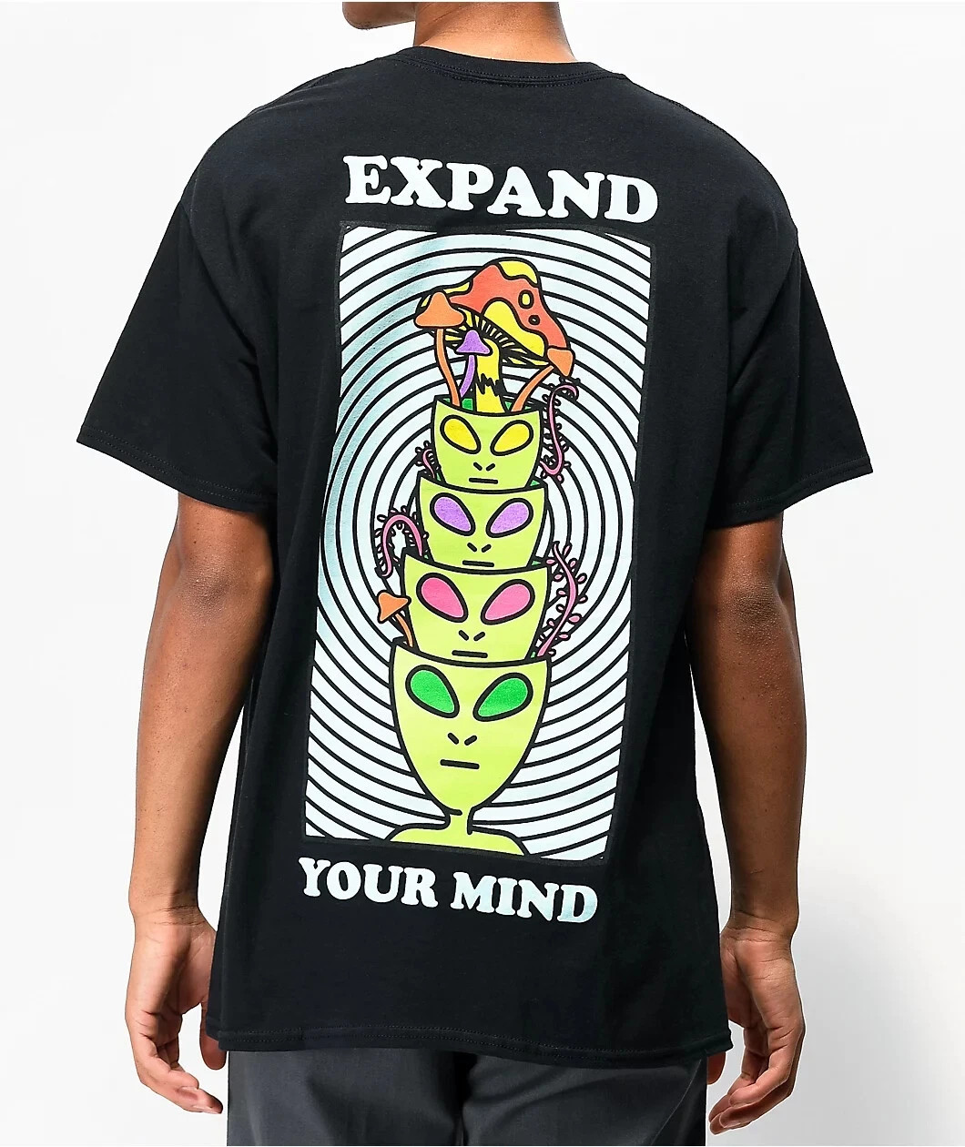 A-Lab Mens Expand Your Mind Minds Expanded Black T-Shirt New S-2XL gallery