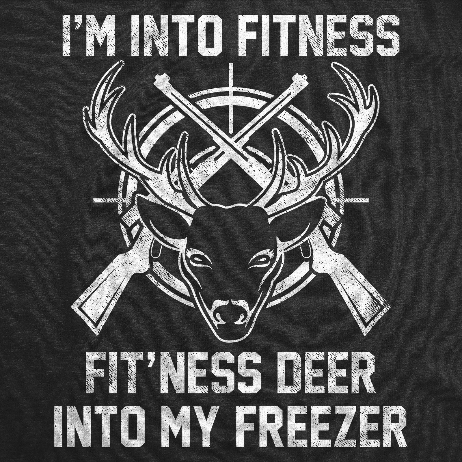 Mens Funny T Shirts Im Into Fitness Fitness Deer Into My Freezer Sarcastic gallery