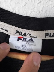 FILA Classics Graphic T-Shirt – Black (Size XS)