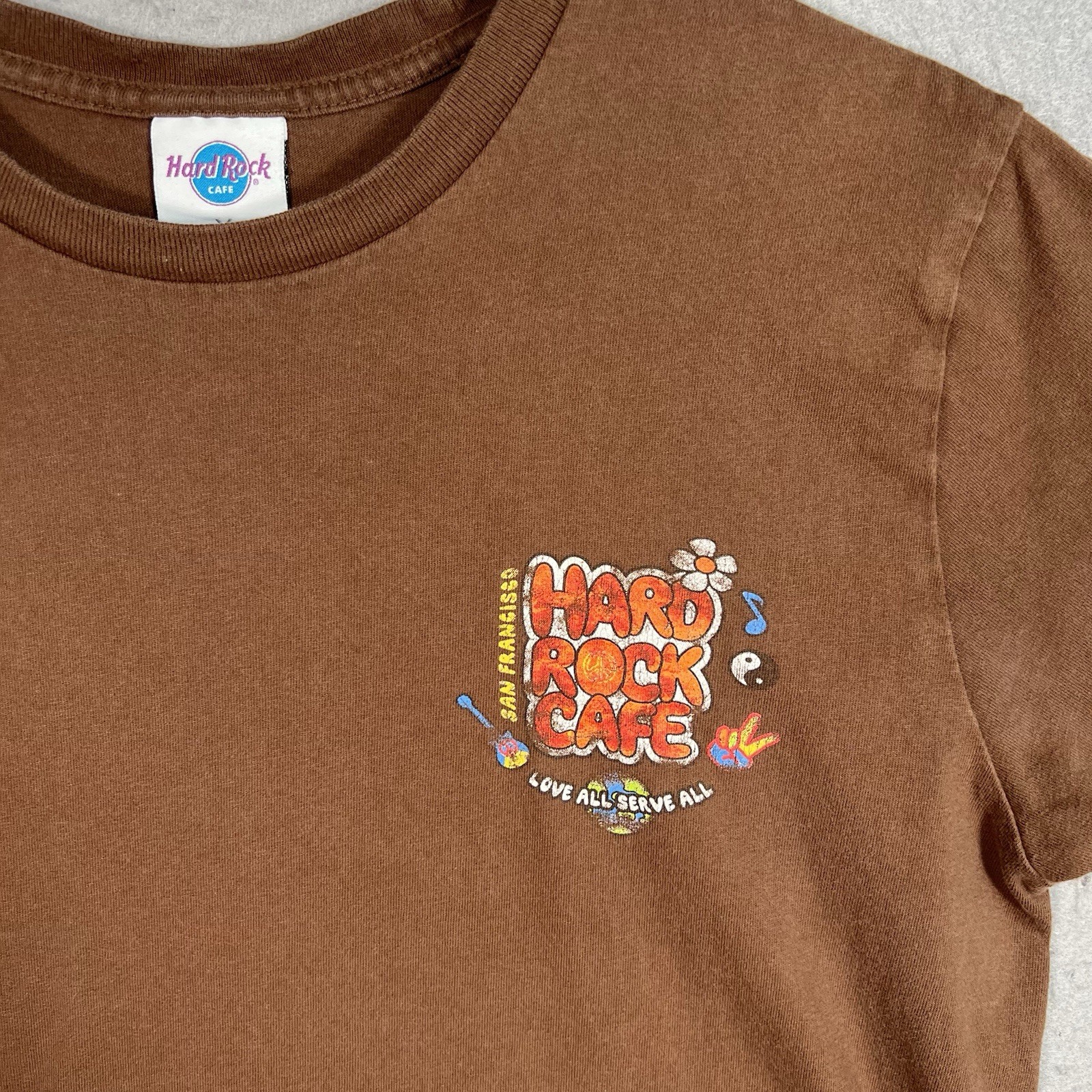Hard Rock Cafe x Pacsun San Francisco T Shirt Adult Medium Brown Mens gallery