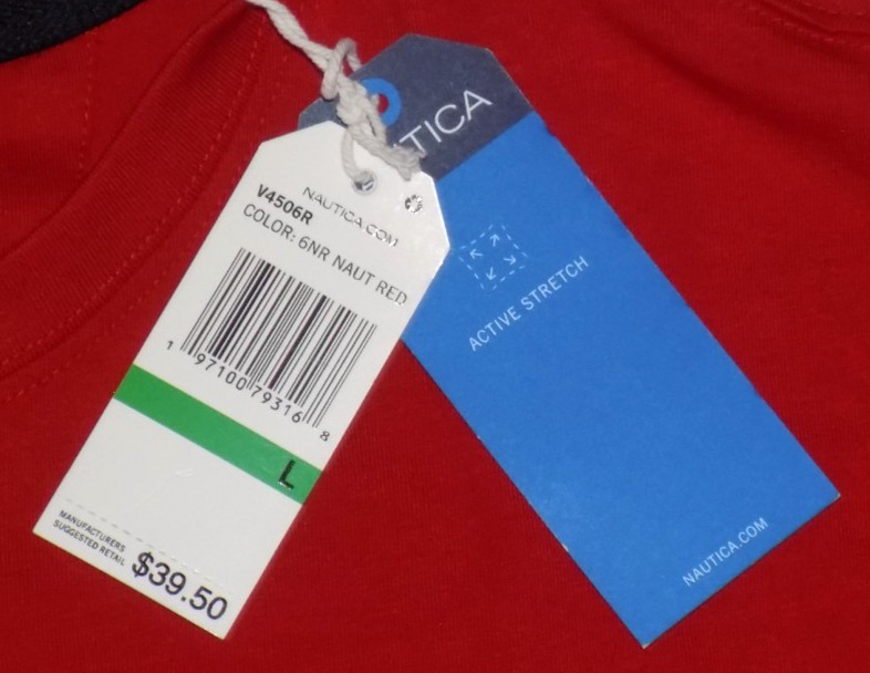 Nautica Men's Active Stretch Performance T-Shirts Naut Red L New gallery