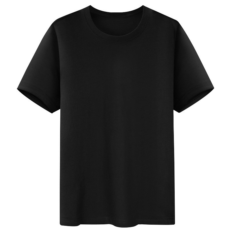 New Universal Men's Polyester Fiber Plain Crew Neck Short Sleeves T-Shirt M-5XL gallery