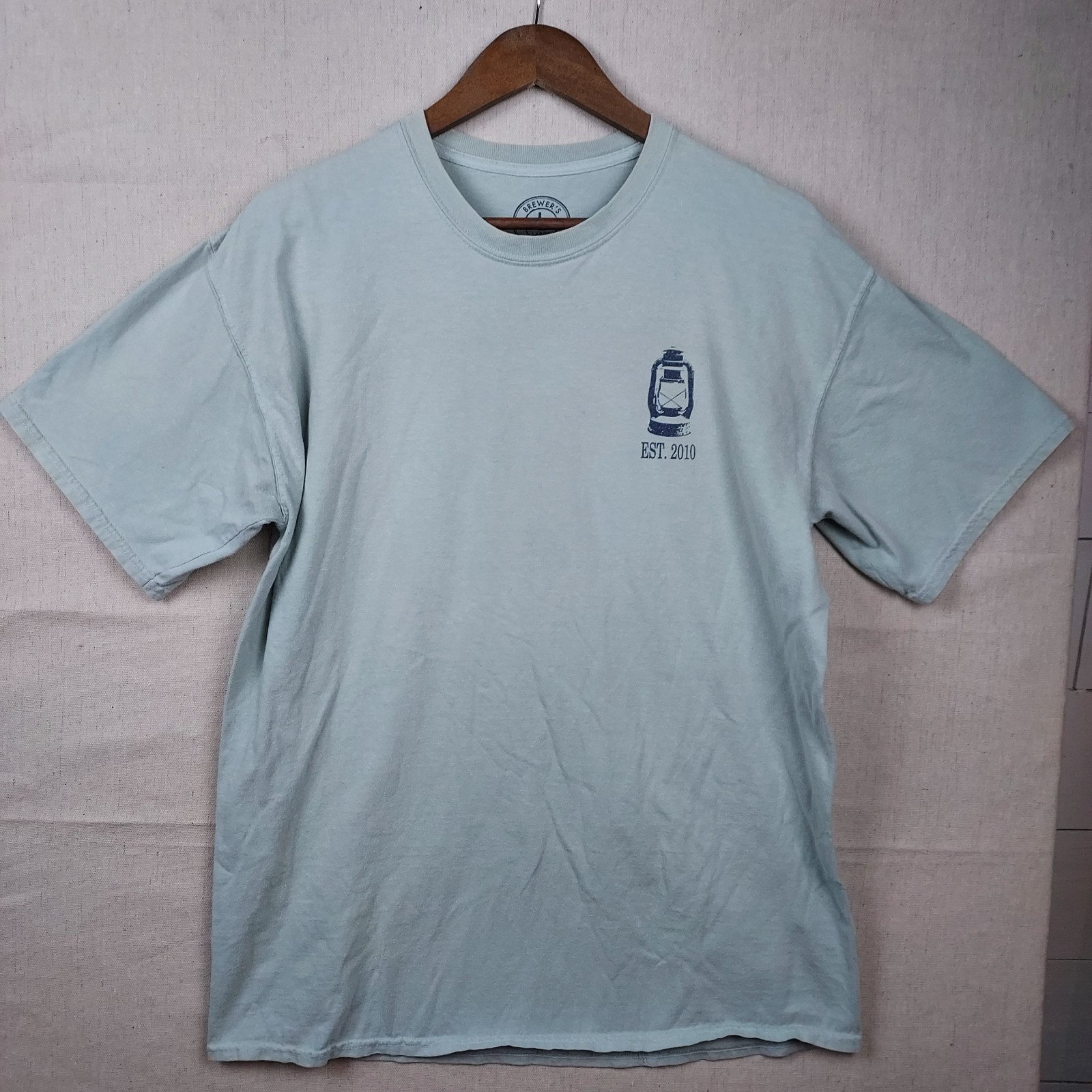 Brewer’s Lantern Graphic T Shirt L Relaxed Fit Sage Dog Outdoor Classic outdoor