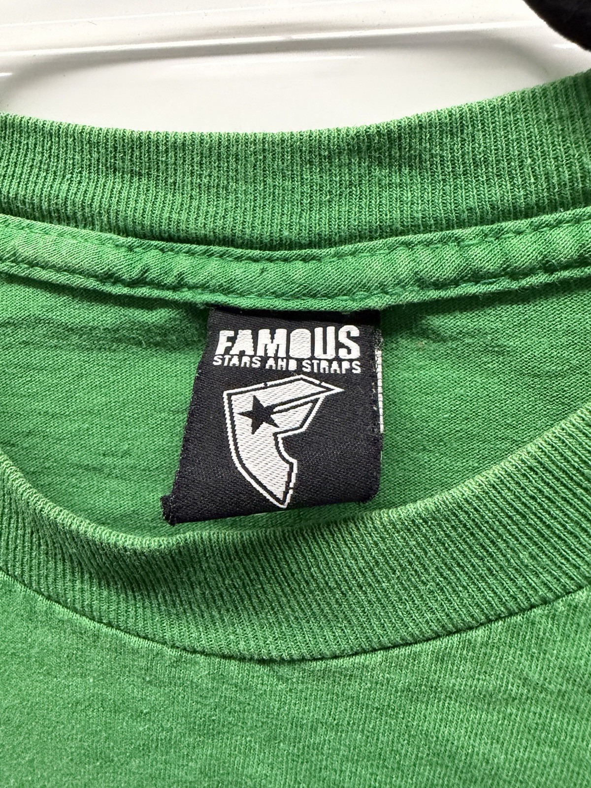 Vintage Y2K Famous Stars & Straps Shirt Men’s M Green Graphic Tee Travis Barker gallery