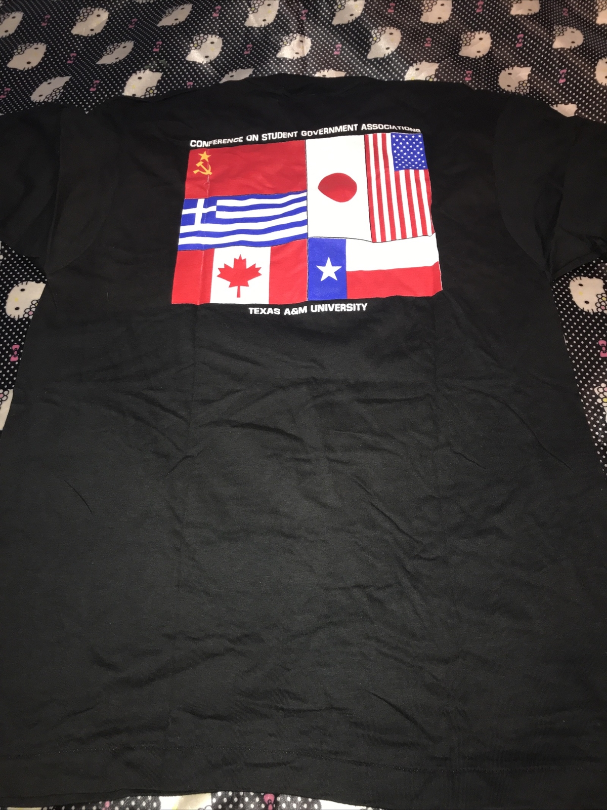Vtg 80s Texas A&M University Aggies Student Govt COSGA USSR Canada USA CONF XL