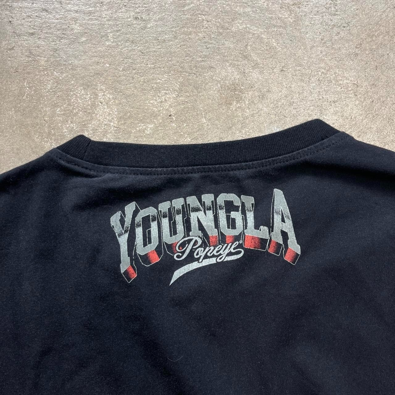 Youngla Popeye Black Tee Shirt Mens Large gallery