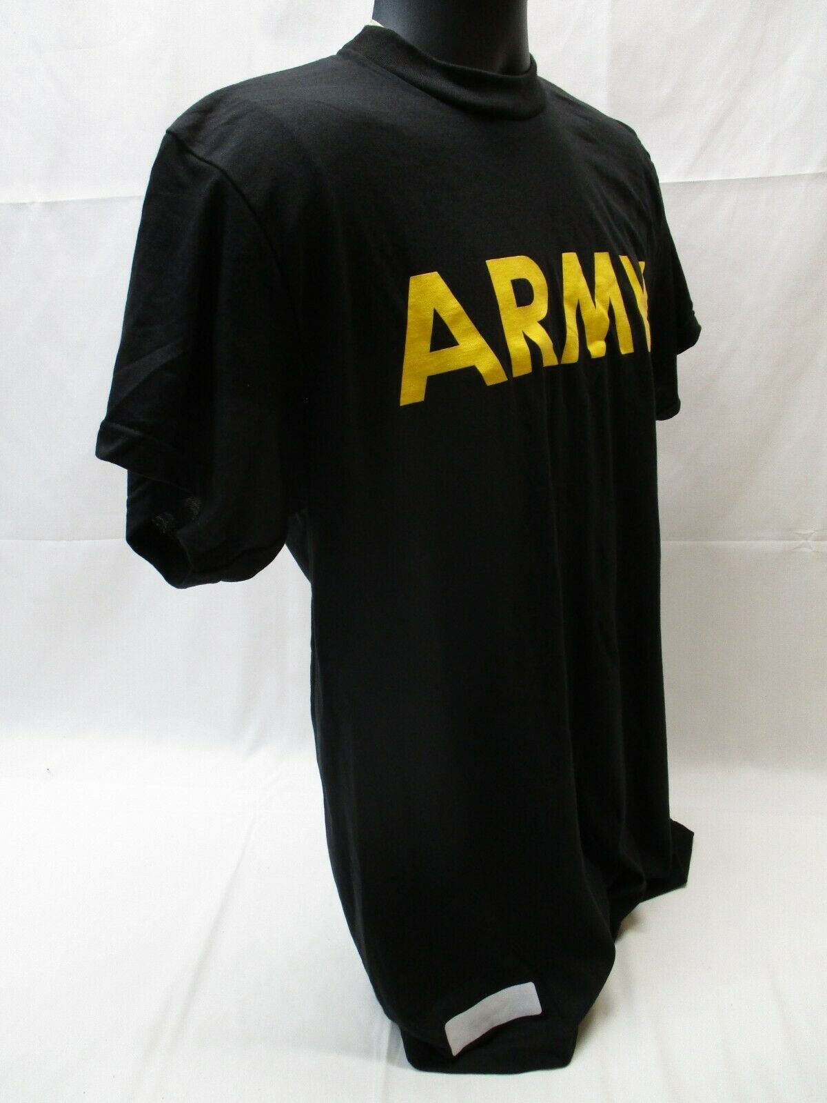 US ARMY BLACK SHORT SLEEVE PT SHIRT APFU TSHIRT ATHLETE PHYSICAL FITNESS UNIFORM gallery