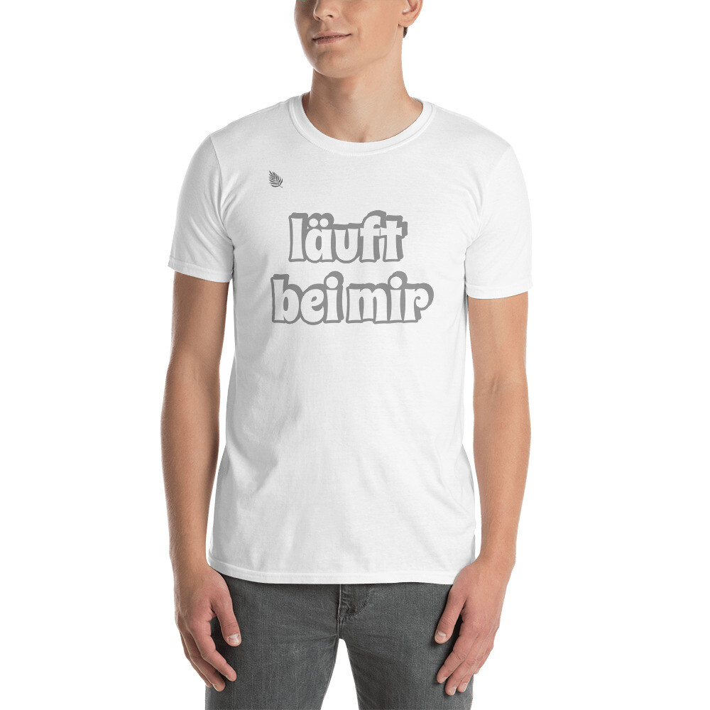 Kurzarm Unisex T-Shirt läuft bei mir