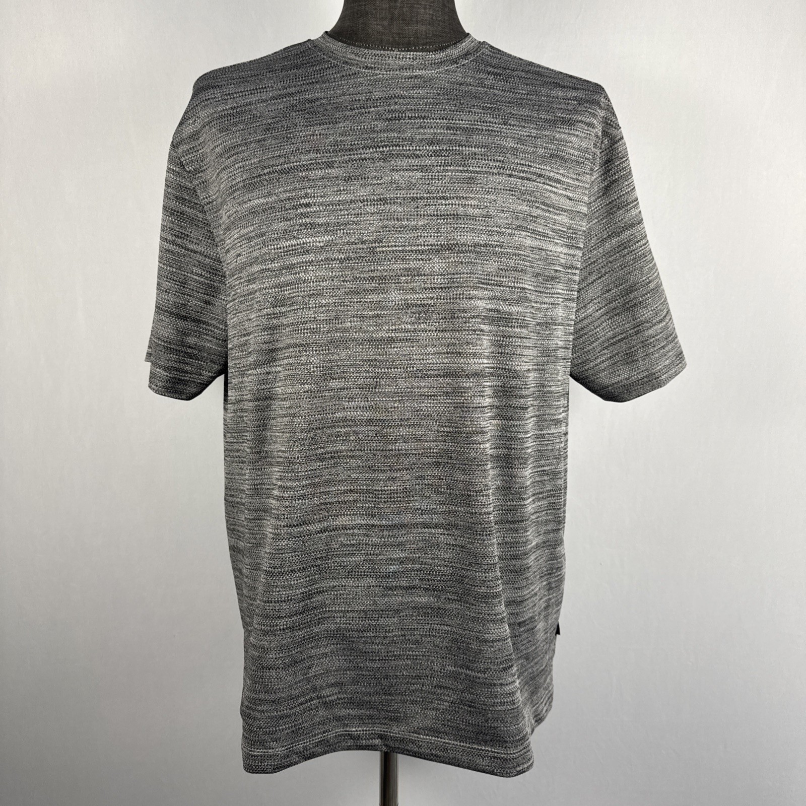 Kenneth Cole Stretch Fit T Shirt Men’s Size 1X Gray Polyester Spandex Blend gallery