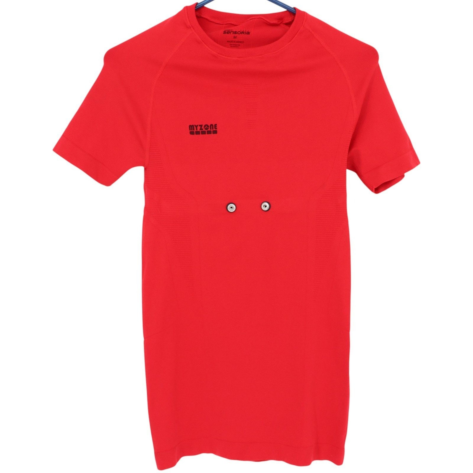 Sensoria 'MYZONE' Sensor Red Medium Men's Fitness Workout Athletic Shirt Top gallery