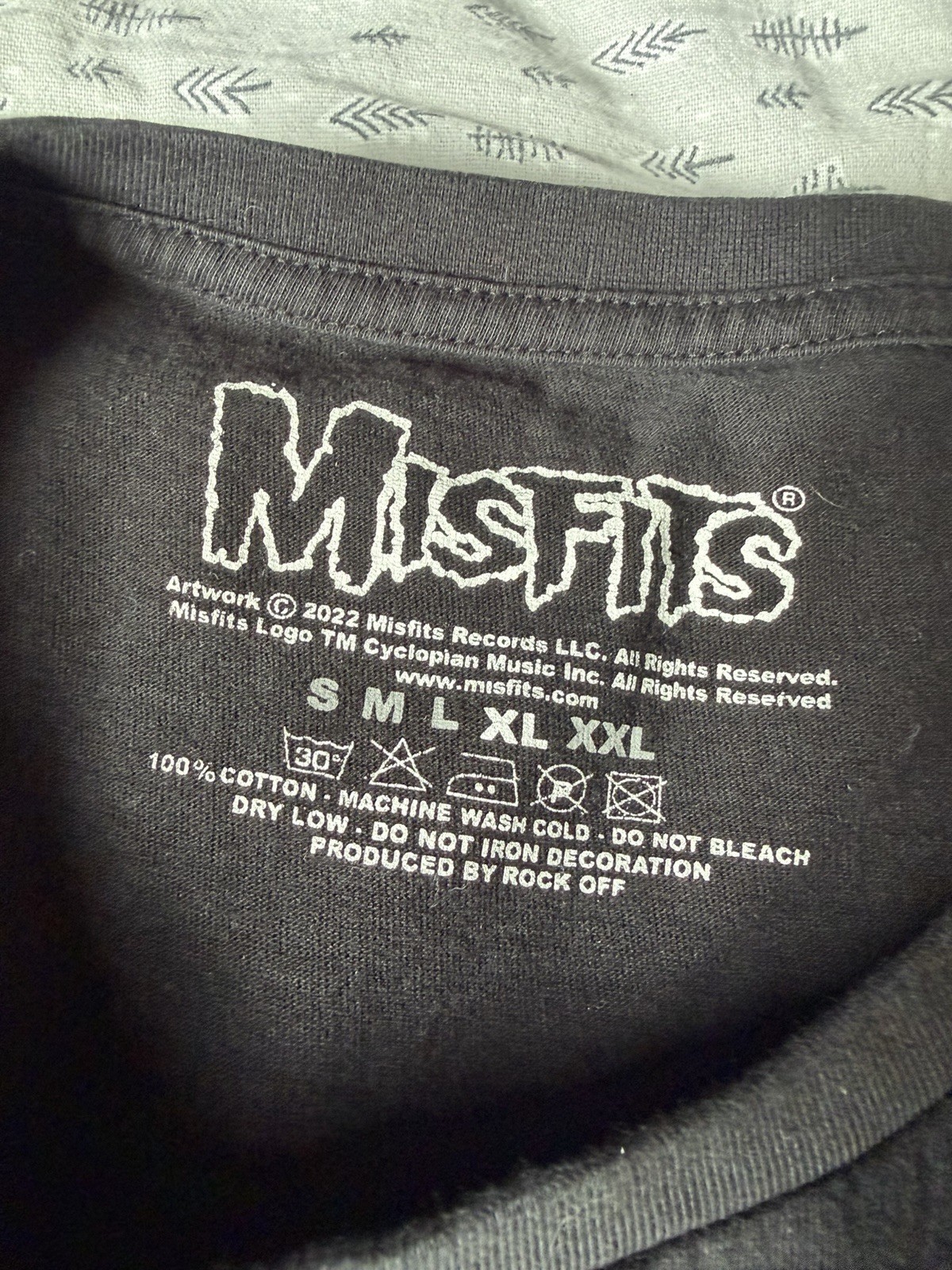 The Misfits Vintage T-shirt Men’s Tee XL Black Glenn Danzig Rockabilia Licensed gallery