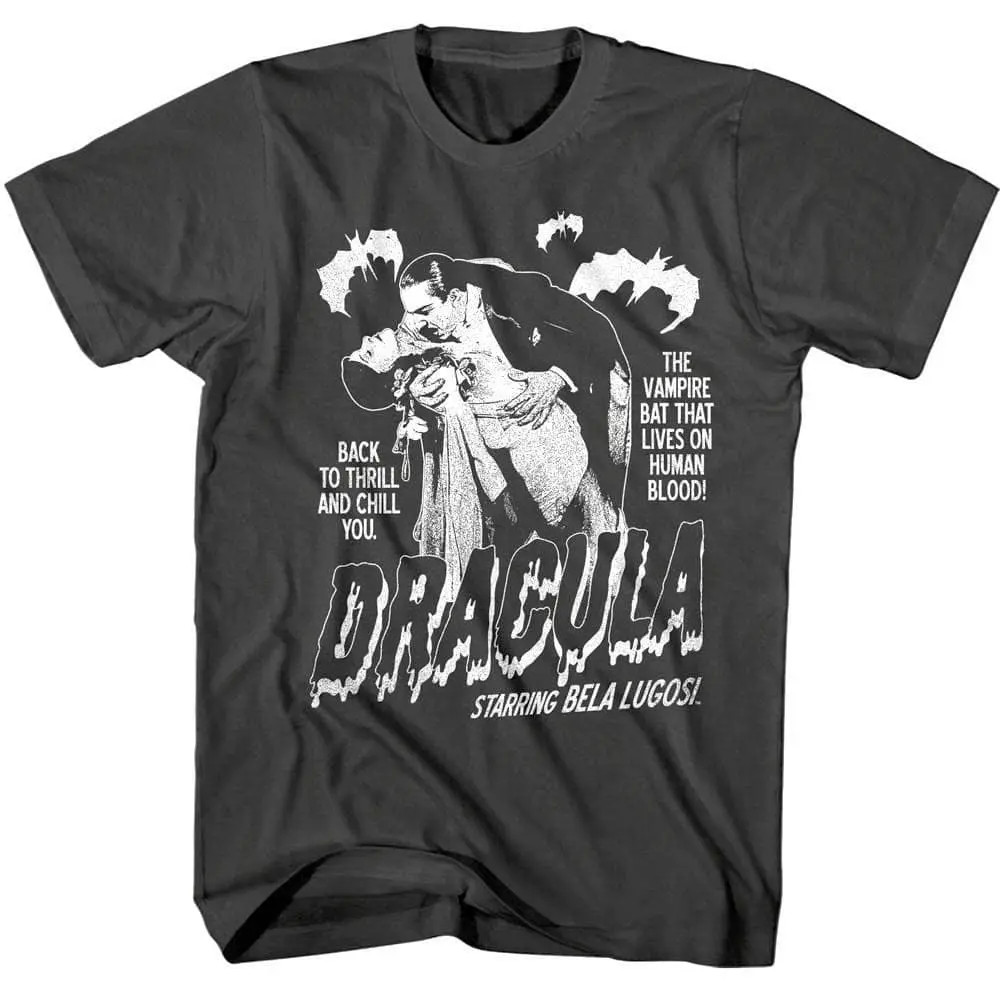 Bela Lugosi Dracula Vampire Bat that Lives on Human Blood Men's T Shirt Vintage gallery