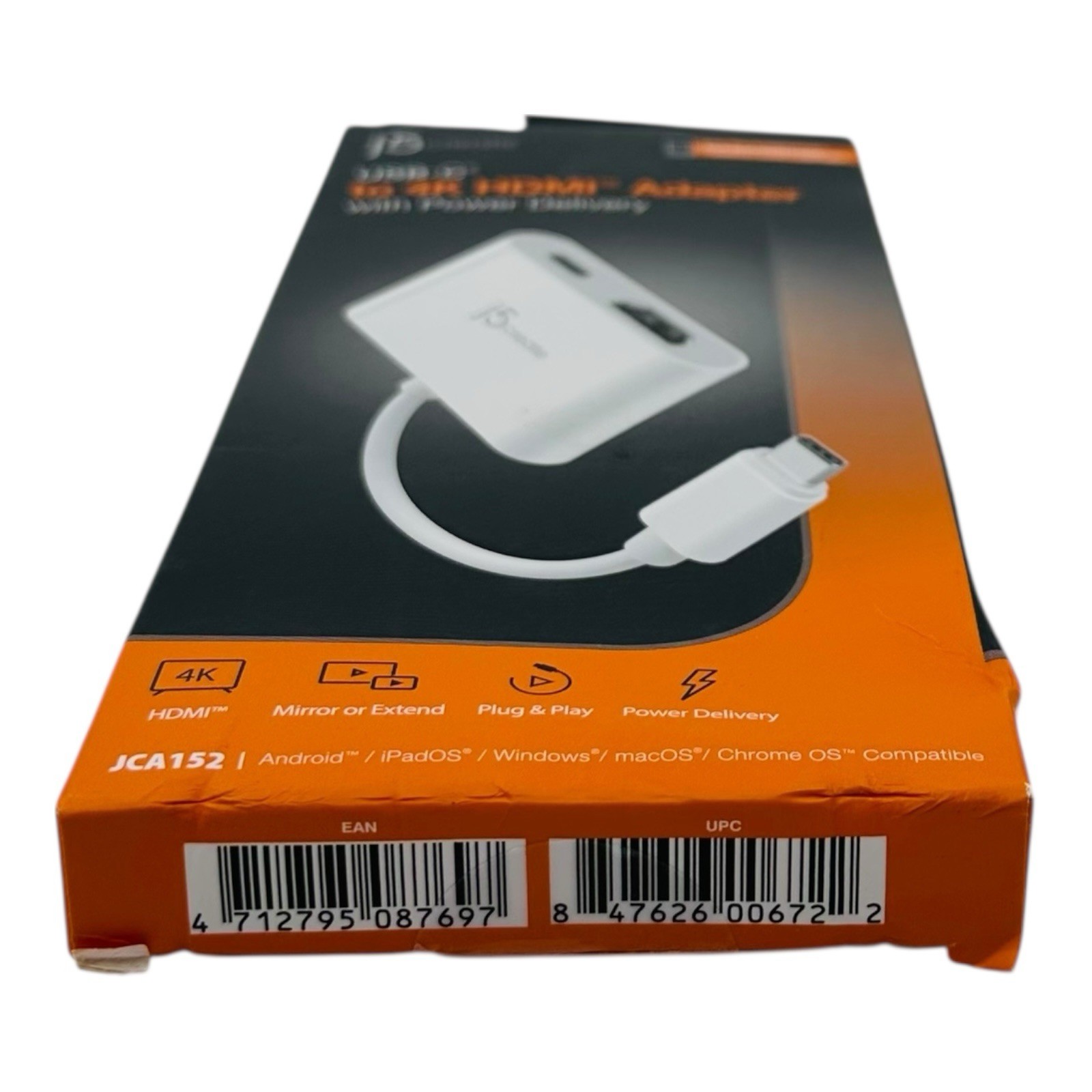 j5create USB-C to 4K HDMI Adapter with Power Delivery -Sealed Box
