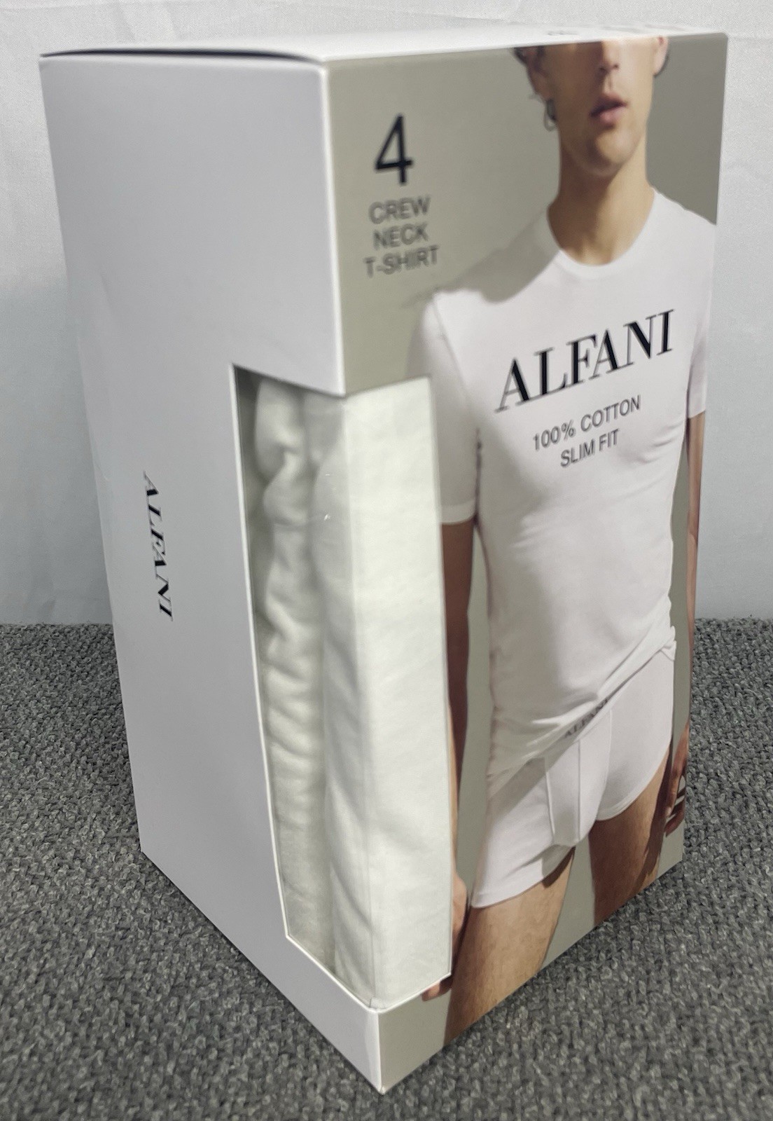 ALFANI Lot of 4 Men's XXL 4-Pack Slim-Fit Solid Cotton Undershirts 16 Total NWT gallery