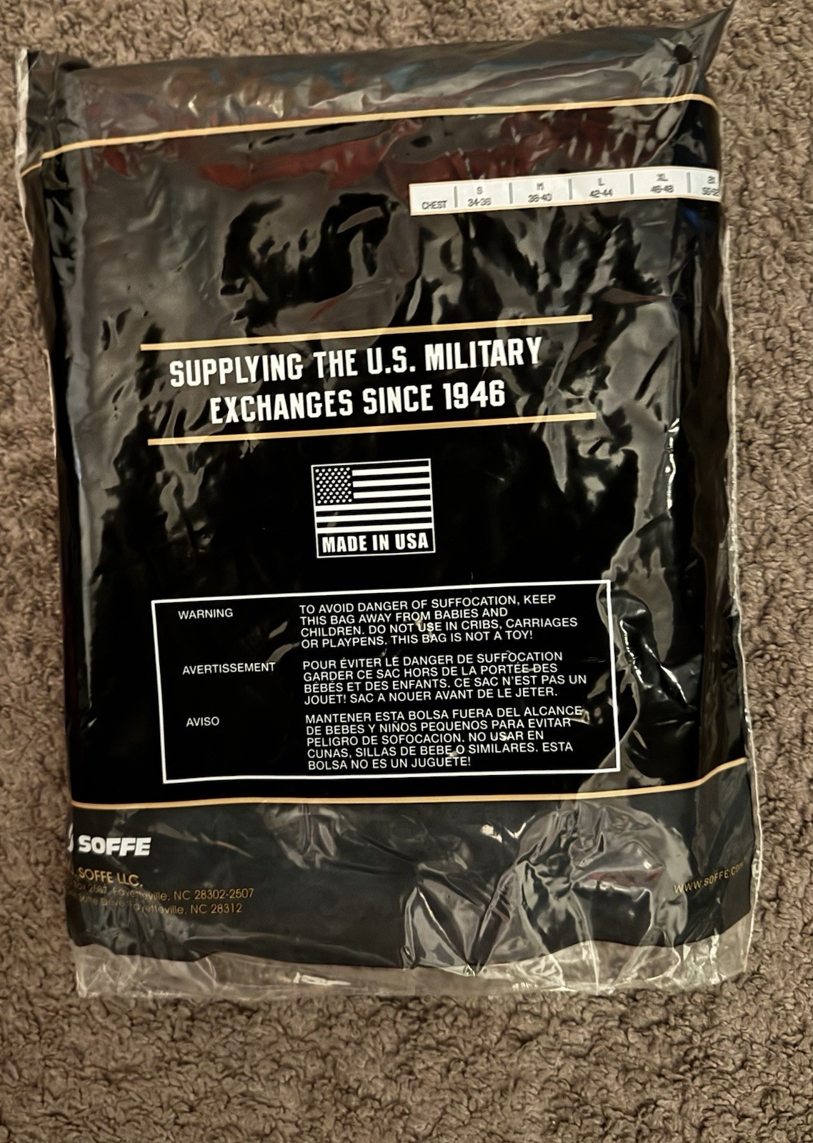 NEW Soffe Military US Navy 100% Cotton T-Shirt Undershirt 3-Pack - Coyote Brown gallery