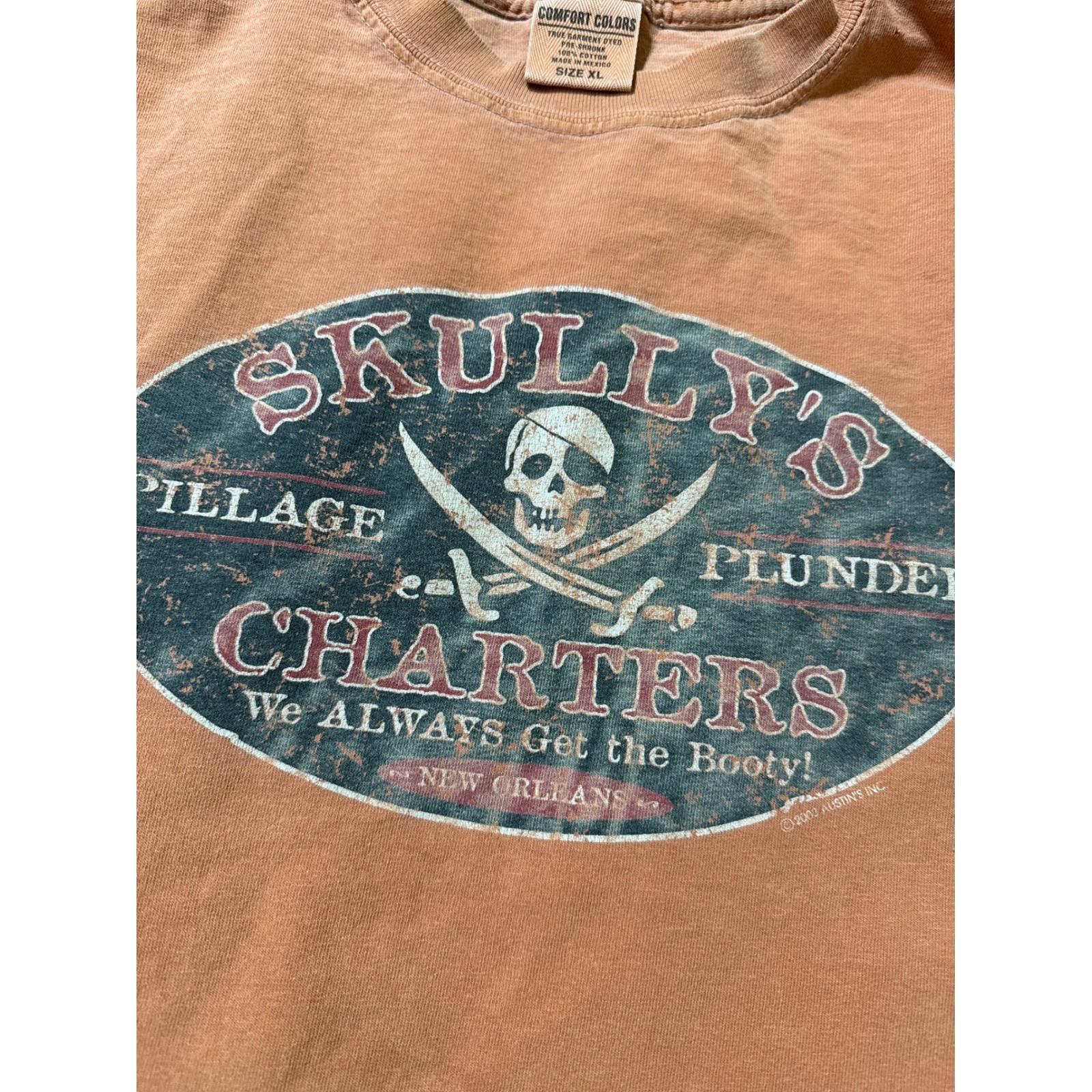 Skully's Charters Pillage & Plunder New Orleans Pirate Graphic Long Sleeve gallery