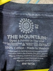 The Mountain Wolf Lightning Moon Tie Dye Graphic T-Shirt Size M Printed In USA