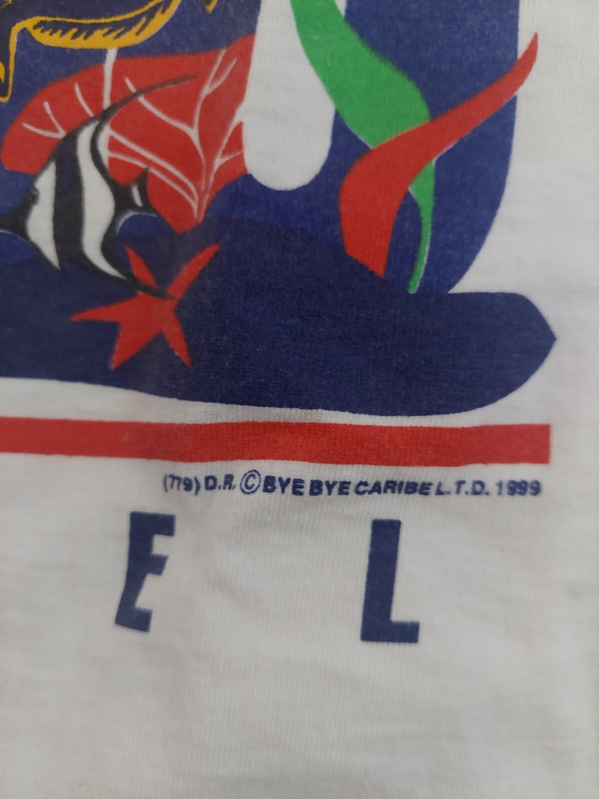 Vintage Y2K T Shirt 1999 Snorkeling Cozumel 2000 Fish Print Marine gallery