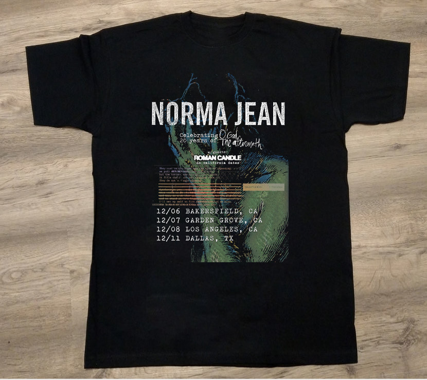 Norma Jean O’ God The Aftermath December 2025 Tour T-shirt S-5XL T164