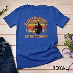 Funny Reject Humanity Return to Monke Meme Monkey Evolution Unisex T-shirt