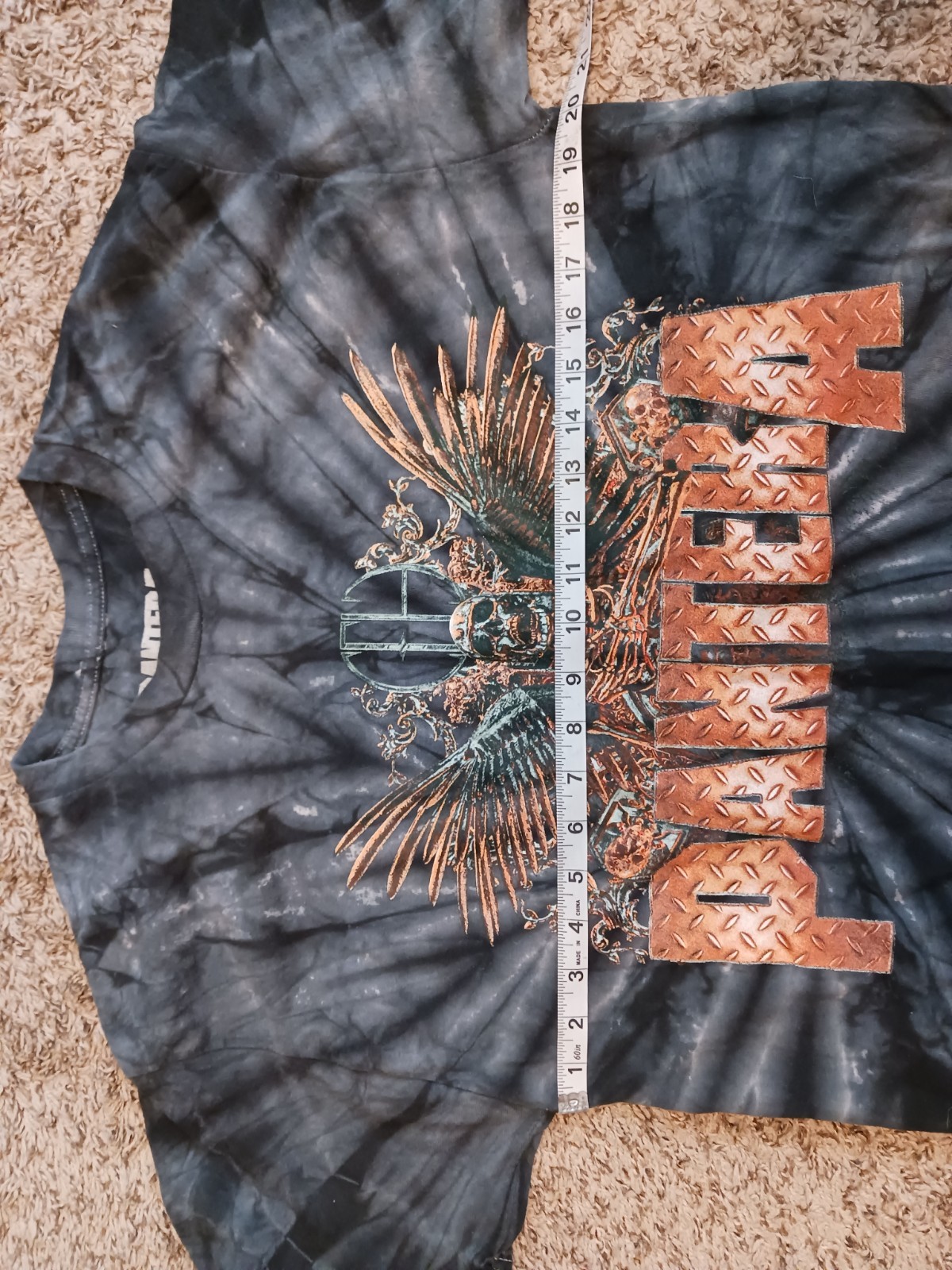 Pantera Cowboys From Hell World Tour T-Shirt Size Large 2023 Gray Tie Dye gallery