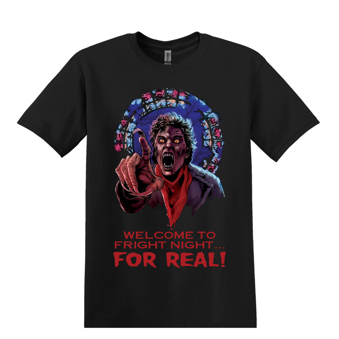 Welcome To Fright Night For Real! Fright Night Horror Movie T-Shirt Black S-3XL gallery