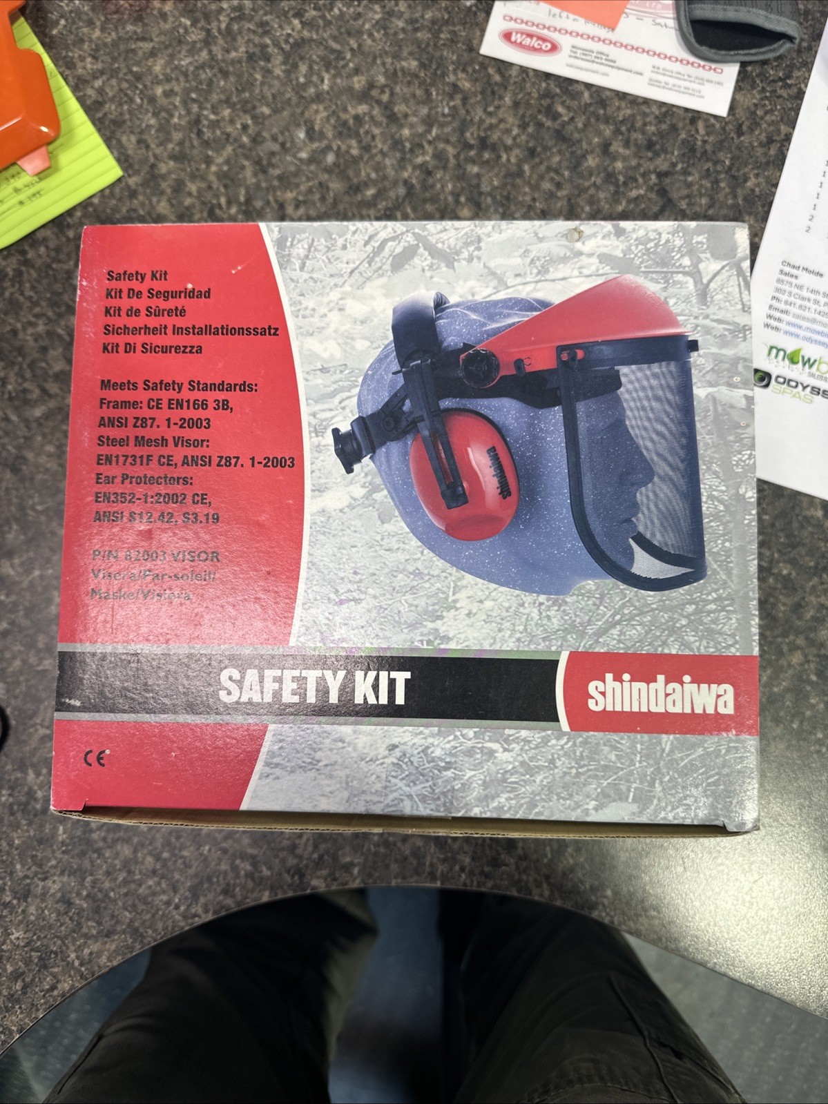 Shindiawi Face Protection Screen With Ear Muffs.  B9