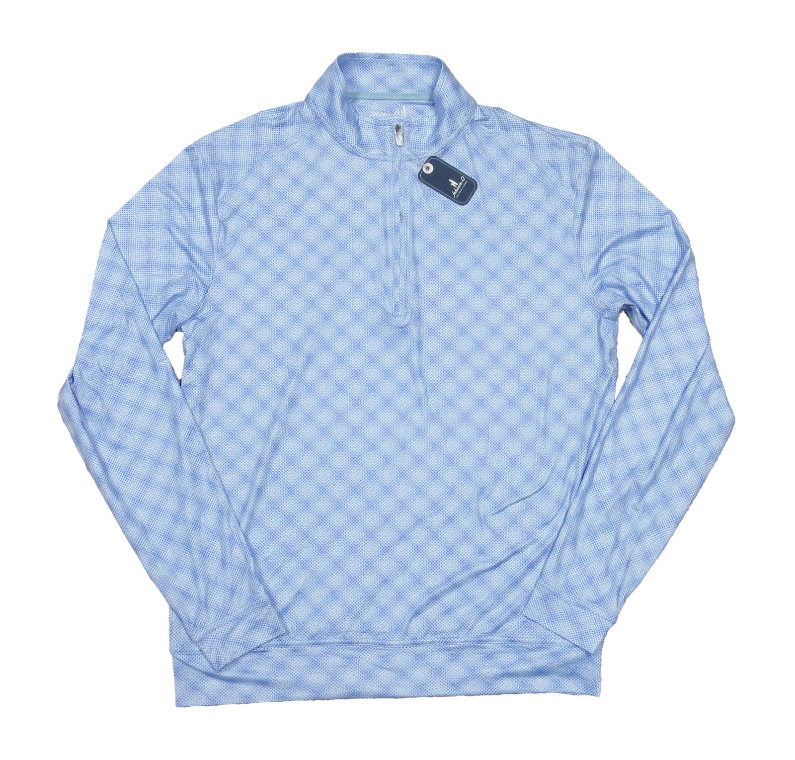 Johnnie-O Men’s Permafrost Blue Sperlings 1/4 Zip Pullover Shirt S