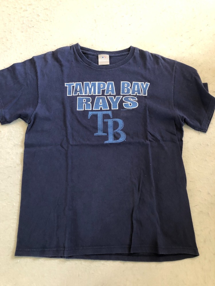 Tampa Bay Rays Shirt Men’s Large MLB Baseball Navy Blue Team Tee