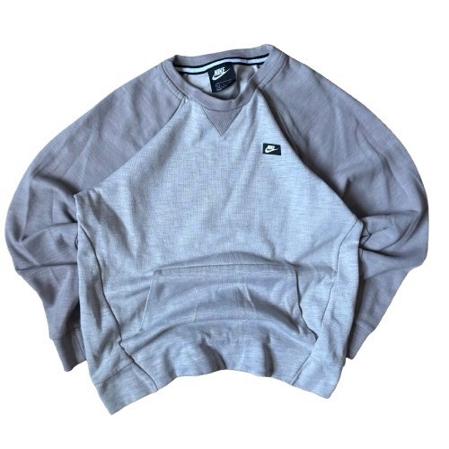 Men's Nike Cream Sweatshirt With Kangaroo Pocket Size Small Y2K Cold Gear gallery