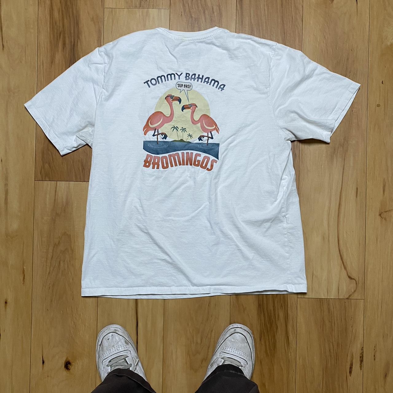 Tommy Bahama "Bromingos" White T-Shirt Mens Preppy Size Xl See Description gallery