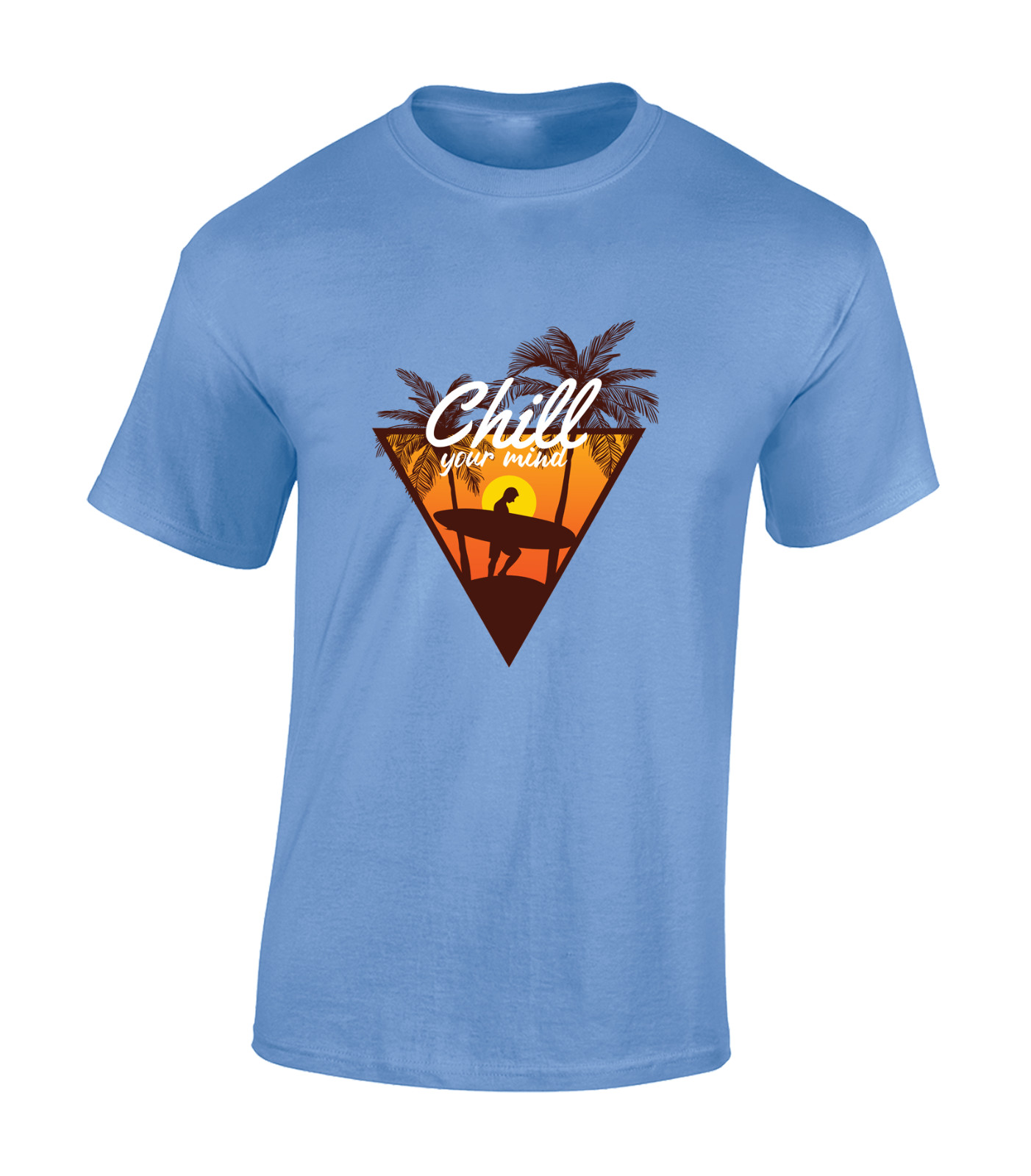 CHILL YOUR MIND MENS T SHIRT COOL SUMMER BEACH CASUAL FASHION DESIGN NEW TOP gallery